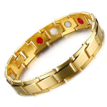 Pulseira magnética dourada valor por defeito título
