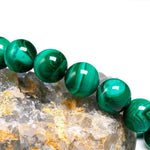 Pulseira malaquita 10mm