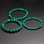 Pulseira malaquita 10mm