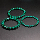 Pulseira malaquita 10mm