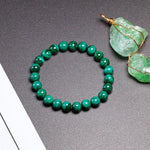 Pulseira malaquita 10mm