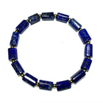 Pulseira masculina de lápis-lazúli valor por defeito título
