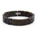 Pulseira masculina em madeira valor por defeito título