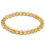 Pulseira moderna de citrino amarelo / 16 cm