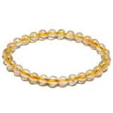 Pulseira moderna de citrino amarelo / 16 cm