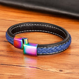 Pulseira moderna de couro