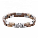 Pulseira moderna de madeira valor por defeito título