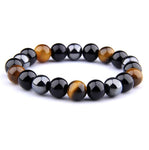 Pulseira moderna olho de tigre 17 cm