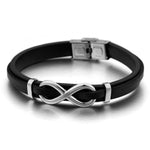 Pulseira motivo do infinito em couro valor por defeito título