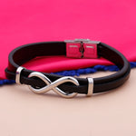 Pulseira motivo do infinito em couro valor por defeito título