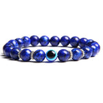 Pulseira olho de lápis-lazúli 17 cm