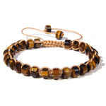 Pulseira olho de tigre ajustável ajustável