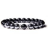 Pulseira olho de tigre e hematita
