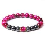 Pulseira olho de tigre e hematita