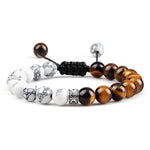 Pulseira olho de tigre litoterapia 17cm/21cm (ajustável)