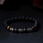 Pulseira onyx caveira