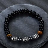 Pulseira onyx caveira