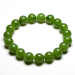Pulseira pedra de jade verde / 16 cm