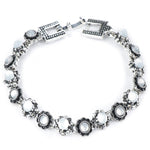 Pulseira pedras lunares brancas título por defeito
