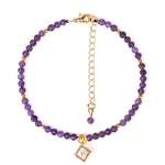 Pulseira pérolas de ametista valor por defeito título