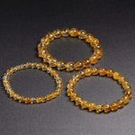 Pulseira pérolas de citrino