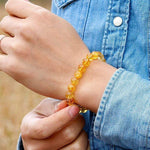 Pulseira pérolas de citrino