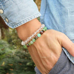 Pulseira pérolas de jade