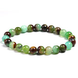 Pulseira pérolas de jade verde / 16 cm
