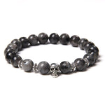 Pulseira pérolas de labradorita