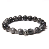 Pulseira pérolas de labradorita