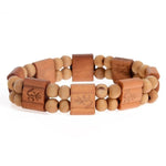 Pulseira protetora de madeira valor por defeito título
