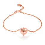 Pulseira quartzo rosa e ouro rosa valor por defeito título