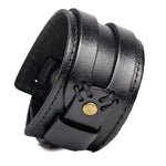 Pulseira resistente masculina couro preto valor por defeito título