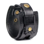 Pulseira resistente masculina couro preto valor por defeito título