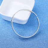 Pulseira rígida budista prata
