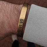 Pulseira rígida de aço inoxidável