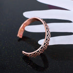 Pulseira rígida de bronze cobre