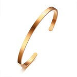 Pulseira rígida discreta ouro