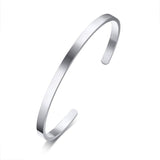 Pulseira rígida discreta prata