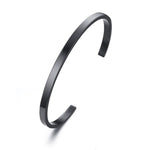 Pulseira rígida discreta preto