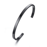 Pulseira rígida discreta preto