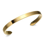 Pulseira rígida dourada ouro