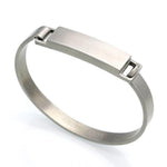 Pulseira rígida elegante prata