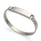 Pulseira rígida elegante prata