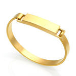 Pulseira rígida em ouro