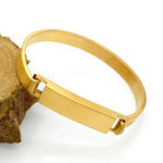 Pulseira rígida em ouro