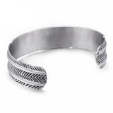 Pulseira rígida estilo boémio prata