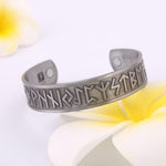 Pulseira rígida estilo viking prata