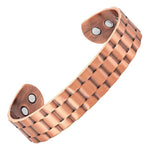 Pulseira rígida larga cobre