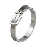 Pulseira rígida luxuosa prata